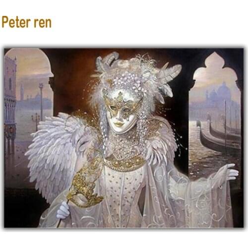 Peter ren DIY Diamond painting Witch dragon boat Full Diamond Embroidery people 3d square mosaic rhinestones Crafts gift picture