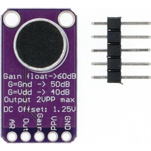 MAX9814 High Performance Microphone AGC Amplifier Module Automatic Control Programmable Low Release Ratio