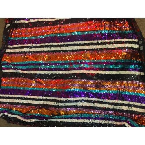 Fashion 125-130cm multi-color sequin fabric, SX190310c