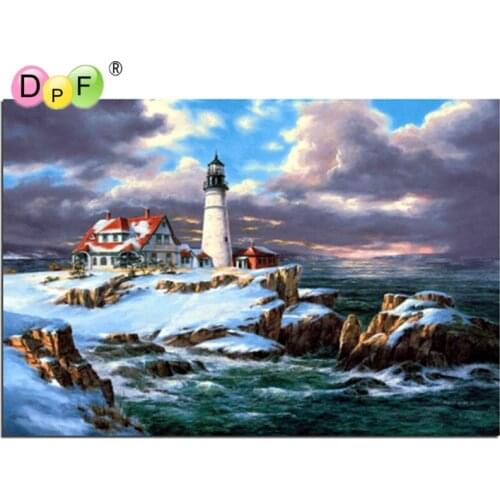 Sea Diamond embroidery scenery diy 5d diamond painting cross stitch mosaic pattern picture of rhinestones crystals home decor