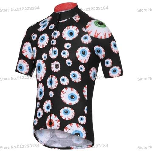 Mens Cycling Jersey Funny Short Sleeve Focus Jersey Triathlon MTB Road Wear Bike Clothing Summer