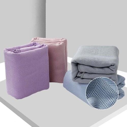 Anti-slip Glue Dot Yoga Towel Microfiber Absorbsweat Women Portable Outdoor Beach Exercise Mat Cover Pilates Workout Blanket