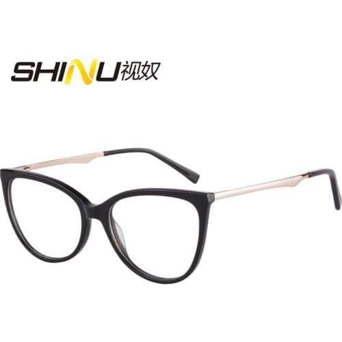 SHINU Brand Customized Prescription Eyewear Anti Blue Ray Progressive multifocal Lenses Women Men Glasses Multicolor optional