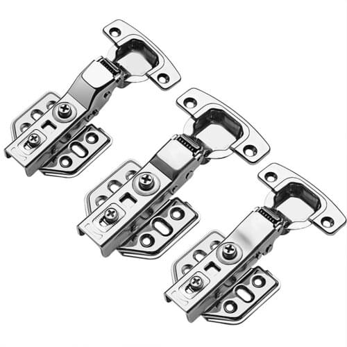OOTDTY Stainless Steel Hydraulic Cabinet Door Hinges Damper Buffer Soft Close Kitchen Cupboard Furniture