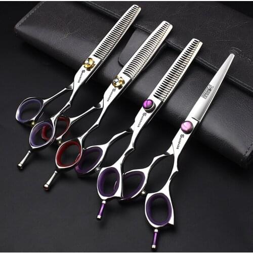 Barber Shop Genuine Hairdressing Scissors 6 inch Hair Stylist Special Cut Thinning Scissors Set Professional Haircut Scissors