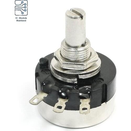 RV24YN20S 1K -1M Ohm Linear Rotary Potentiometer Carbon Film Variable Resistors Single Turn for Temperature Controller Toy Timer