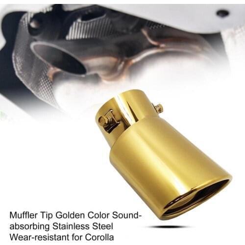 Muffler Tip Golden Color Sound-absorbing Stainless Steel Wear-resistant for Corolla Car Accessories