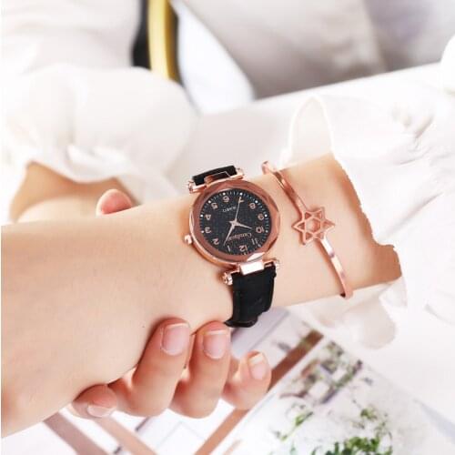 Starry sky trend Korean version of simple casual atmosphere student watch