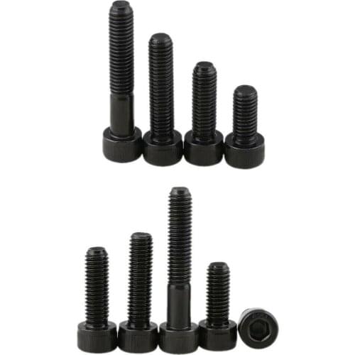 10pcs M4 black hexagon socket screws 12.9 level high strength cup head bolt screws full thread