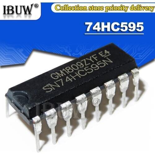 100PCS SN74HC595 DIP16 SN74HC595 74HC595 74HC595 DIP Integrated IC