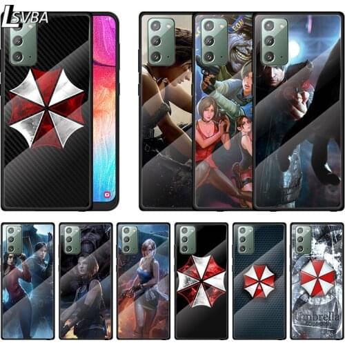 Game Biohazard Umbrella For Samsung A70 A50 A40 A30 Note 20 10 9 8 Ultra Lite Plus Tempered Glass Phone Case