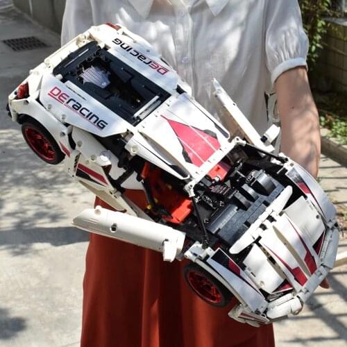 CaDA C61018 1696pcs RC Super Racing Car Bricks MOC Model Building Blocks Remote Control Assembled Toys For Children Gifts