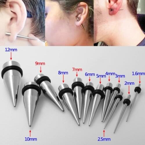 2PCS Ear Expanders Ear Tunnels Plugs and Tunnels Expansiones De Oreja Dilataciones Gauges Earring Extension Ear Reamer
