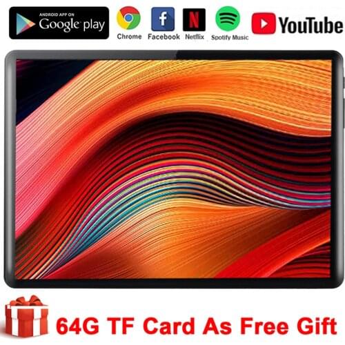 2021 New 4G LTE Octa Core 10 Inch Tablet Pc IPS Phone Call Wifi GPS 32GB Android 9.0 Tablette 10.1" Play Store Type-C Port+Gifts