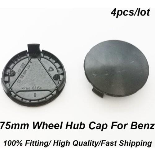 4pcs/set abs 75MM 3 pins Wheel Center Cap Covers Rim Hub CaBlack base For W211 W203 W204 W124 W201 W202 W212 W220
