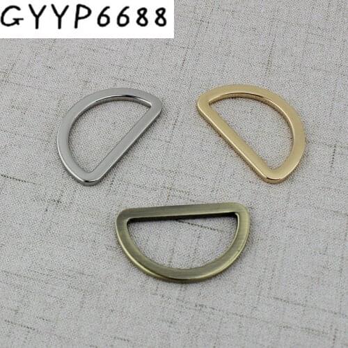 60pcs 10pcs High qualith square edge d-ring Thin webbing 38mm inside Polished silver color Closed d ring alloy metal Hardware