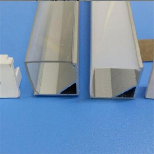 Free Shipping 2000mmx 16mmx16mm 25pcs/lot 2 meters/pcs Aluminum Profile for Cabinets Light Bar for Corner and Pendant Light