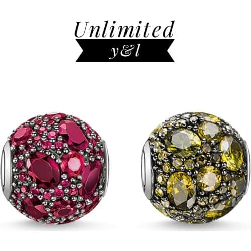 Beads Red Green 925 Sterling Silver Fits Bracelet 2020 New Thomas Necklace European DIY Bijoux Jewelry Accessorie Gift For Women