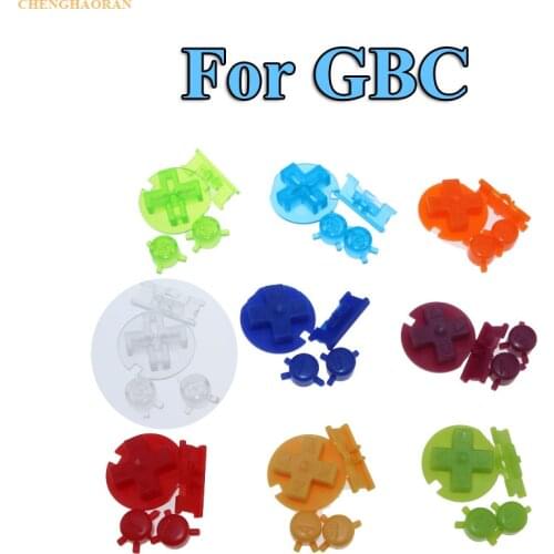 ChengHaoRan 13Colors 1set Colorful Replacement keys Set Replacement For Gameboy Color GBC On Off Button AB Buttons D Pads