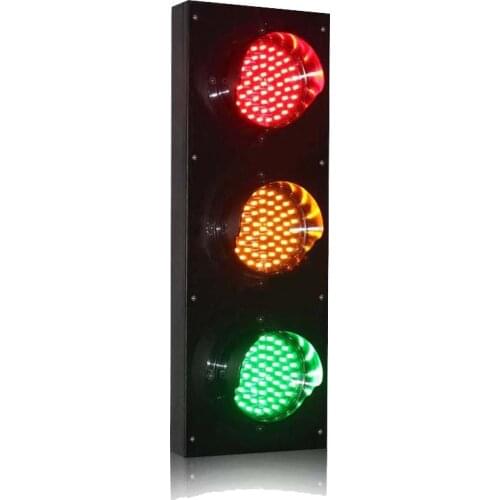 DC24V high quality 125mm red yellow green traffic signal light for school teaching parking lots