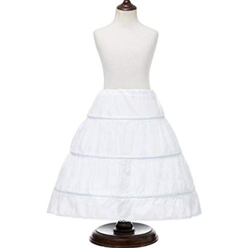 2019 New A-line 3 Hoops Children Kid Dress Bridal Petticoat Crinoline Underskirt Wedding Accessories For Flower Girl Dress