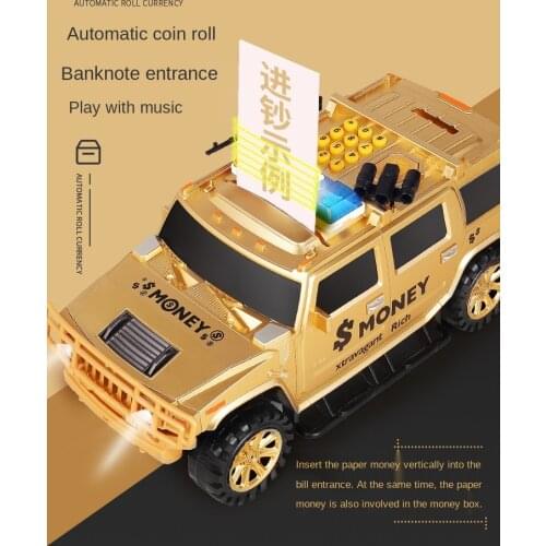 Piggy bank is not advisable. Childrens car boy gift online celebrity password box creative anti-fall paragraph