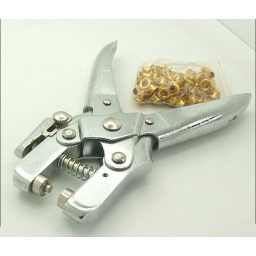 Leather Paper Hole Punch Pliers Crimping Tool Eyelet Pliers 5mm jack Eyele