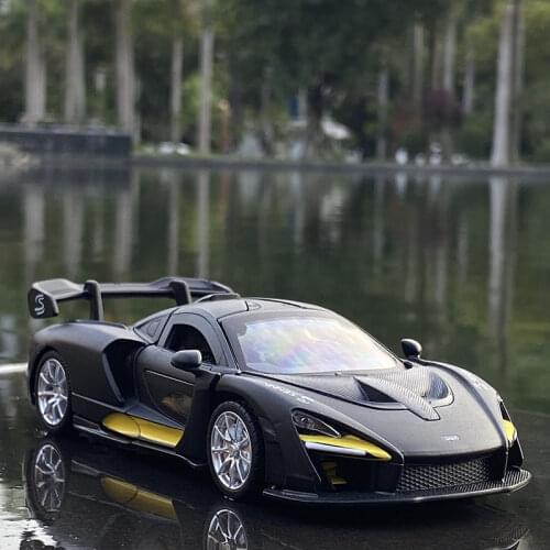 1:32 McLaren Senna Sports Car Alloy Car Model Diecast & Toy Vehicles Metal Pull Back High Simulation Collection Toy For Kid Gift