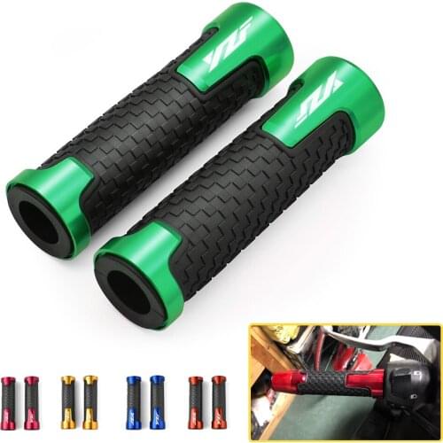 Motorcycle 22mm CNC Aluminum Rubber Gel Handle Bar Hand Grips For Yamaha YZFR25 YZFR6 YZFR3 YZFR1 YZF R25 R6 R3 R1 2013-2019