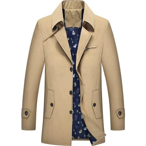 Fashion Outerwear Jackets Plus Size 7Xl Spring Summer Men Trench Short Style Thin High Quality Buttons Male