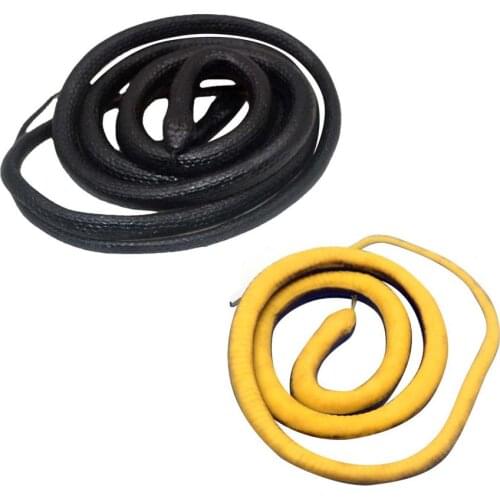 High Simulation Snake Tricky and Scary Soft Rubber Snake Toy 120CM Big Realistic Snake Halloween Tricky Creepy Prank Scary Snake