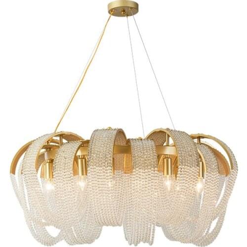 New luxury crystal chandelier lighting modern living room decor gold bedroom plafonnier