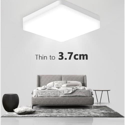 Square 18W 24W 36W AC85-265V Modern for Living Room Home lighting Mounted Surface Down Cold Warm White Mounted LED Ceiling Light