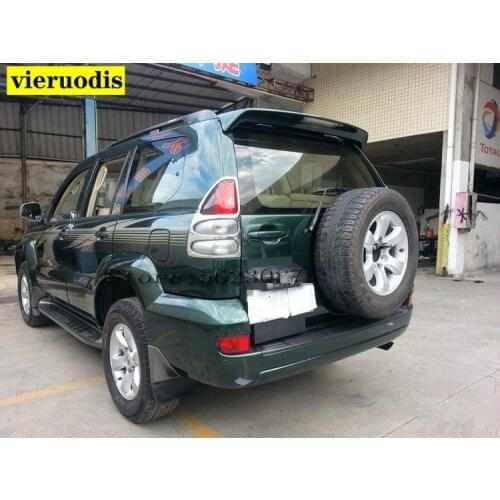 For toyota land cruiser prado spoiler with LED light High Quality ABS Material Car Rear Wing paint spoiler for FJ120