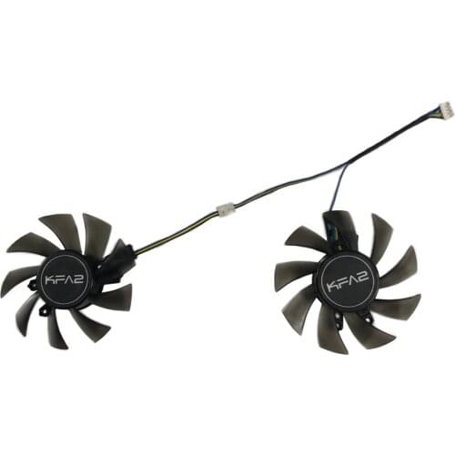 2Pcs/set FY08015L12LPA Graphics Card Fan For kuroutoshikou GALAKURO GK-RTX2060 KFA2 GTX 1060 GF-GTX1060 Video Card Replacement