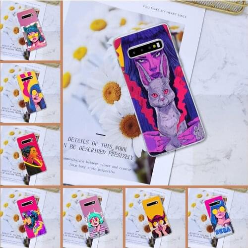 Back Cover For Samsung Galaxy Note 10 Pro Soft Silicone Cool Girl Cartoon Pretty Case For Samsung S10E S10 Plus 5G Phone Case