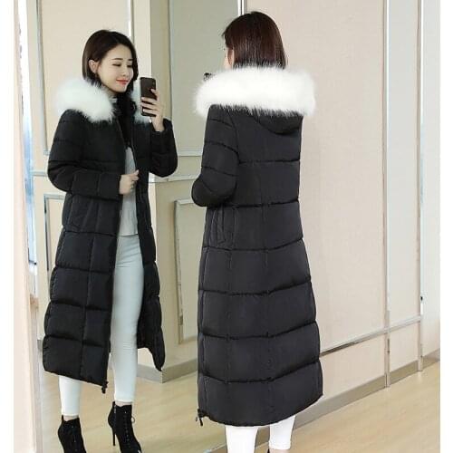 2020 New Autumn Winter Women Cotton Coat Ladys Long Sleeve Hooded Thick Jacket Female Solid Casual Warm Outerwear