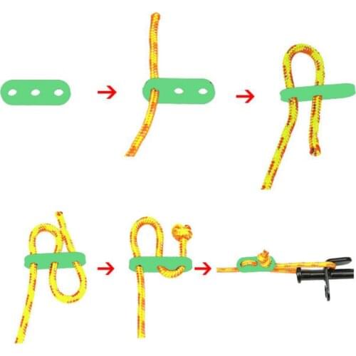 10Pc Glow In Dark Plastic Tent Lock Rope Fastener Adjuster Guyline Tensioner