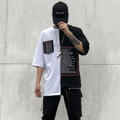 2019 New Summer Style Hip Hop O Neck Men Short Sleeve T Shirts Streetwear Tops Tees Shirt LBZ74