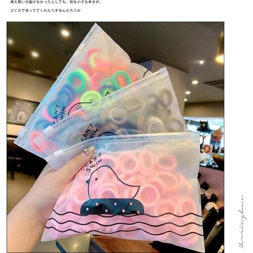 50/100pcs/Set Girls Colorful Nylon Candy Colors Small Elastic Ponytail Holder Rubber Bands Cute Small Fresh Headband For Kids