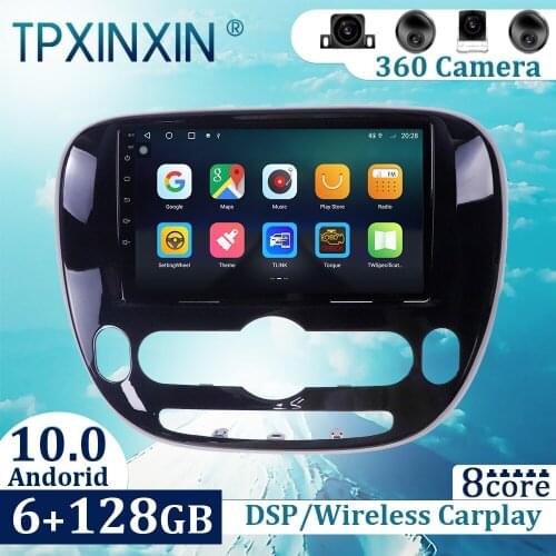 6+128GB For Kia Soul 2 2013-2019 Android10 Carplay Radio Player Car GPS Navigation Head Unit Car Radio with Screen