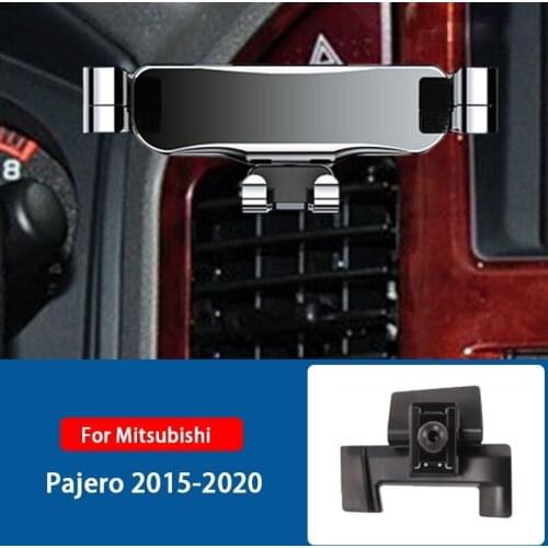 Car Mobile Phone Holder For Mitsubishi Pajero V97 2015-2020 Special Mounts Stand GPS Gravity Navigation Bracket Car Accessories