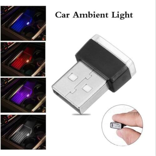 Car Universal USB LED Decorative Light Auto Parts For Subaru/Nissan/Toyota/GEELY/Chevy/LiFan/Hyundai/Citroen/Lexus/Renault