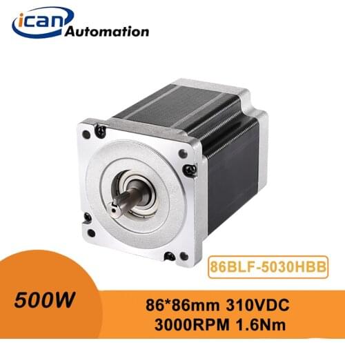 ICAN High 500W 310VDC 3000RPM 1.6Nm RPM Nema 34 Brushless Motor