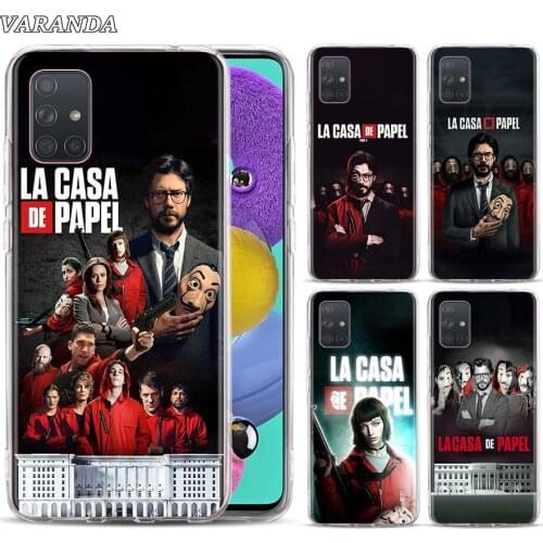 Money Heist House Paper La Case For Samsung Galaxy A10 A10e A20 A20e A30 A40 A50 A51 A70 A71 A80 A11 A21s A31 A41 TPU Back Cover
