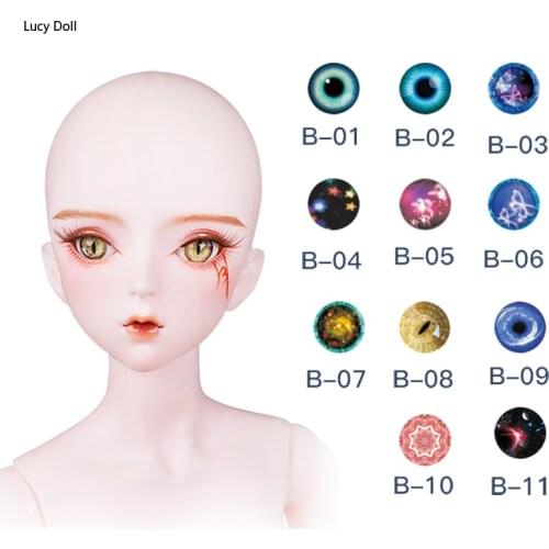 DBS 1/3 bjd doll Eyeball Acrylic eyeball 14mm for 60cm bjd doll, only eyeball no doll no head