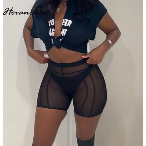 Hovanch Women's High Waist Shorts