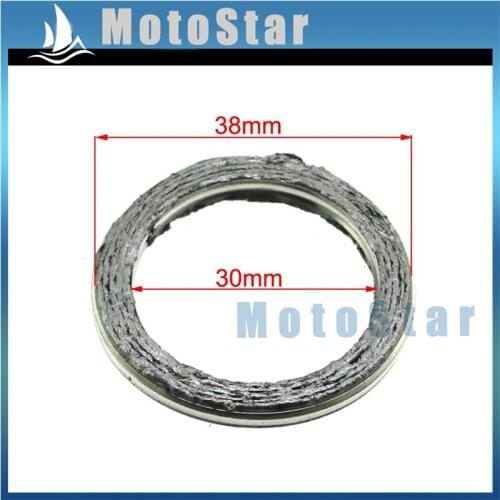 ID=30mm OD=38mm Exhaust Pipe Gasket For 200cc 250cc Pit Dirt Bike ATV Quad 4 Wheeler Motorcycle Scooter Moped