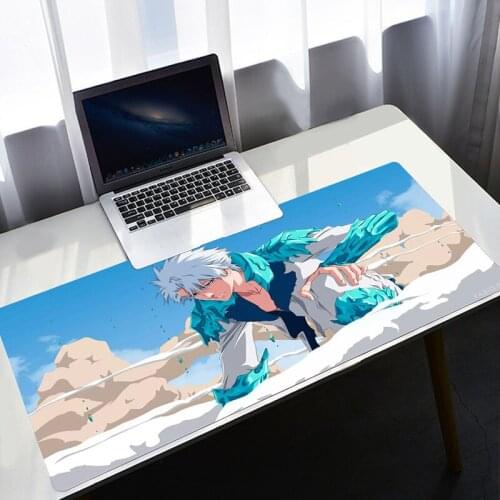 PC Gamer Cabinet Mousepad Gaming Keyboard Pad Anime Mouse Pad Bleach Hitsugaya Mouse for Computer Mat big Gamer Accessories Diy