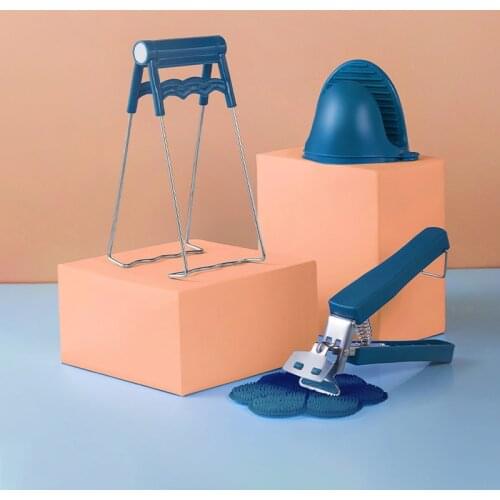 Kitchen Anti-scalding Combination Set Stainless Steel Anti-scalding Clip Anti-scalding Pliers Anti-scalding Gloves Kitchen Tools